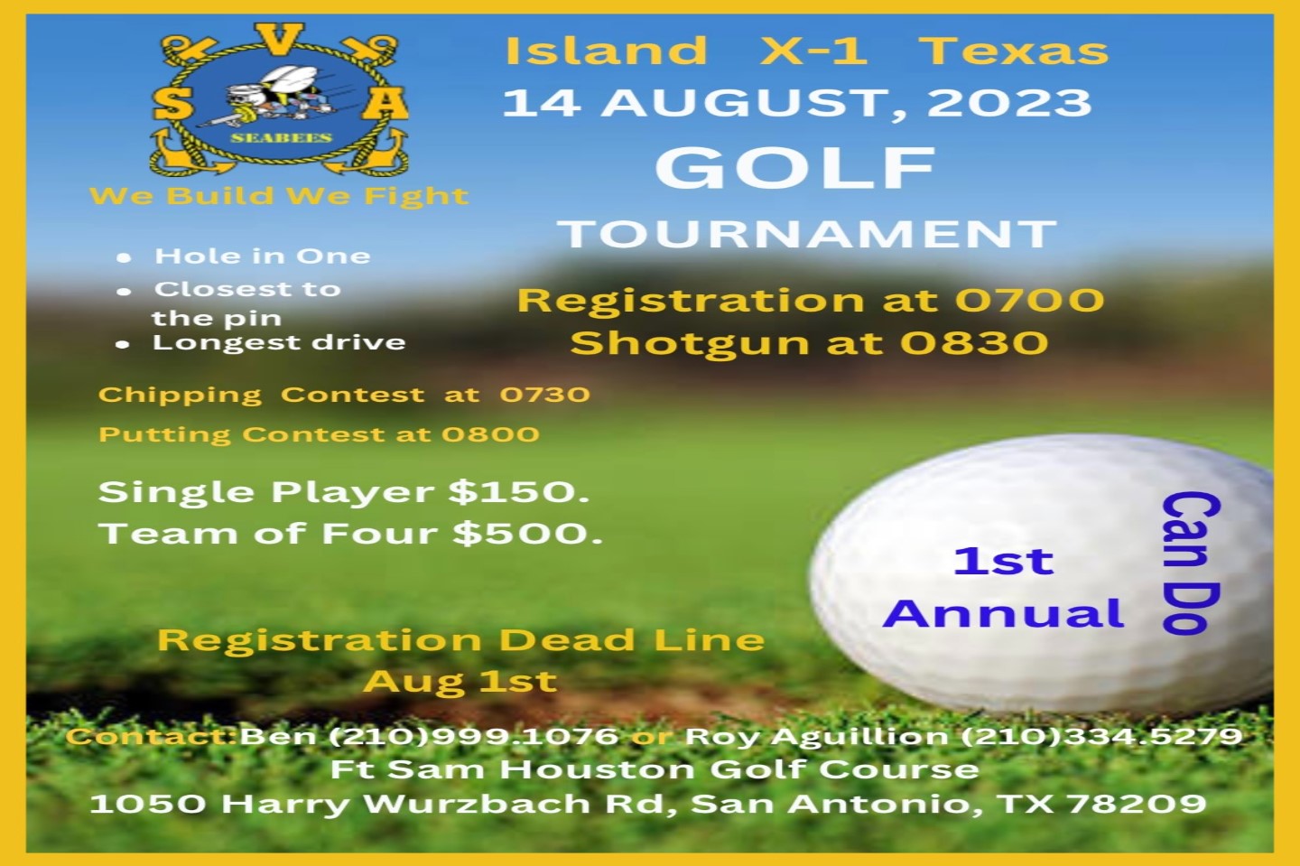 2023 1st Annual Golf Tournament